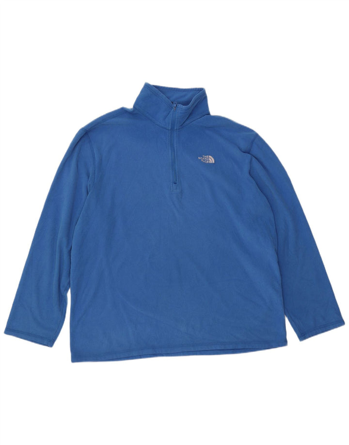 THE NORTH FACE Maglione in pile da uomo con zip e collo XL poliestere blu