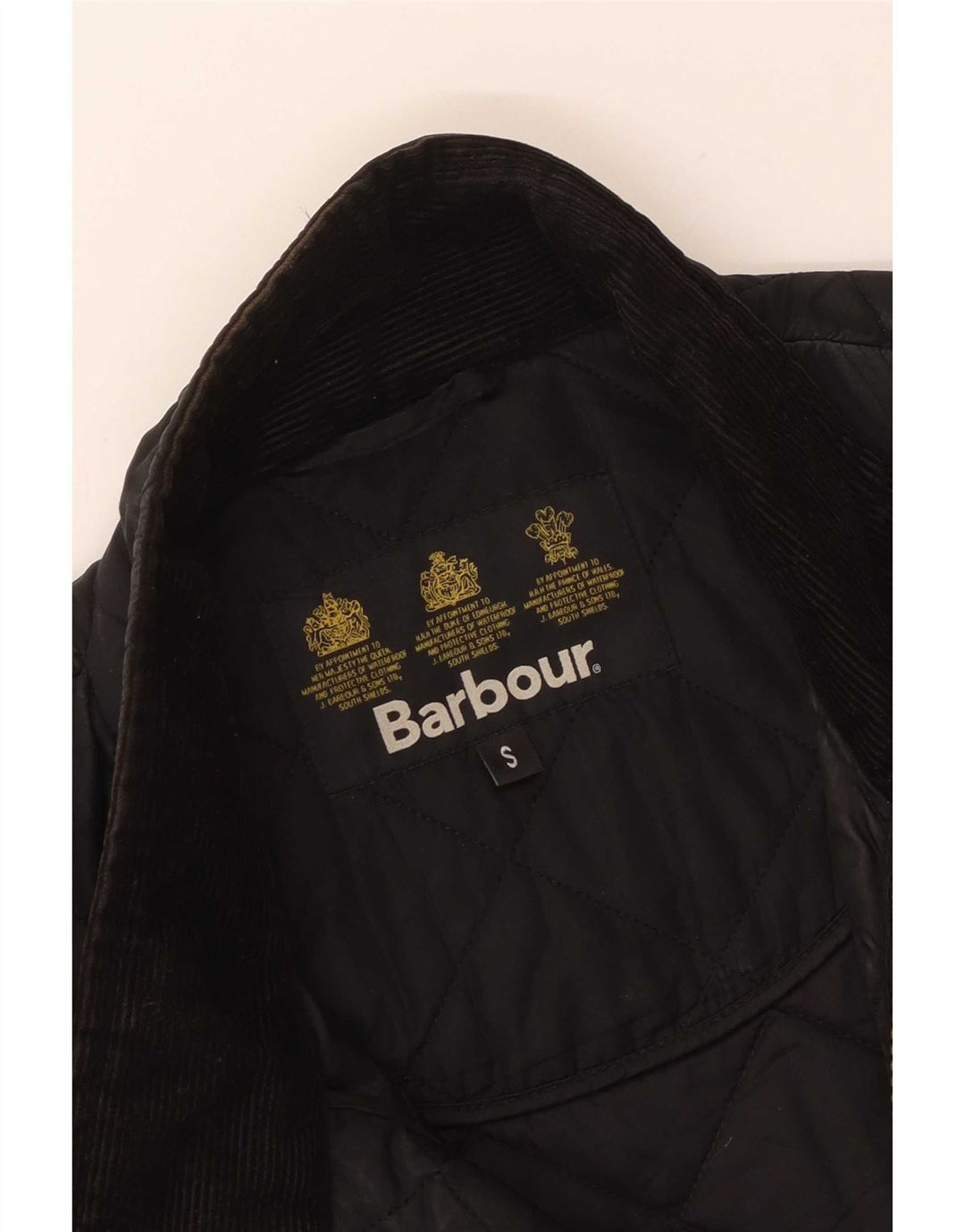 Giacca trapuntata da uomo Barbour UK 36 piccola nera