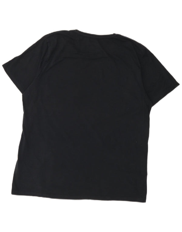 T-shirt grafica da uomo Jack & Jones Top 2XL cotone nero