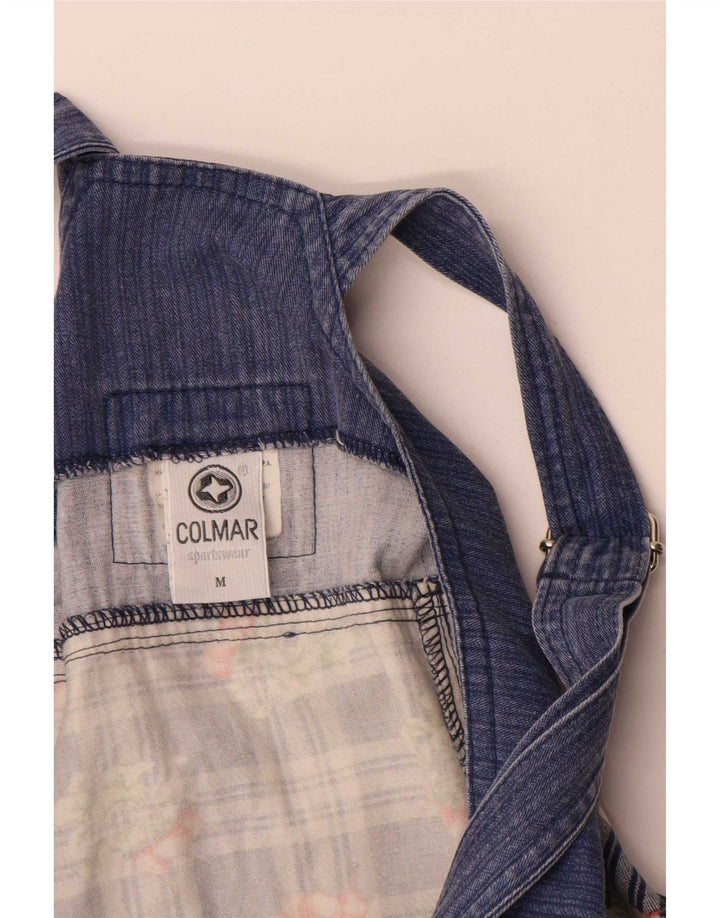 Mini abito salopette da donna Colmar UK 12 cotone medio a quadri blu navy