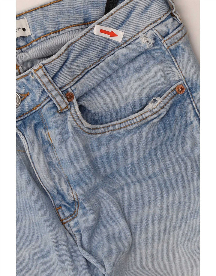 Jeans slim da donna Zara EU 38 Small W28 L27 Cotone blu