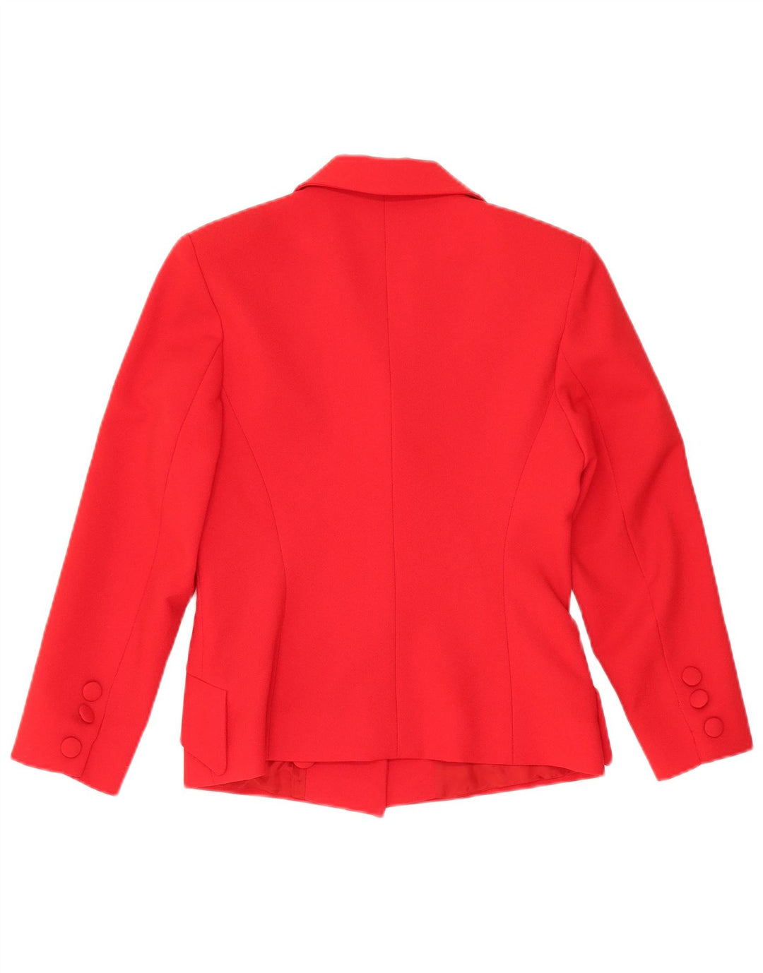 Giacca blazer vintage da donna a 4 bottoni IT 40 piccola in lana rossa