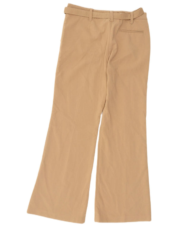 Pantaloni chino a gamba larga da donna Marks & Spencer UK 10 Small W30 L30 Beige