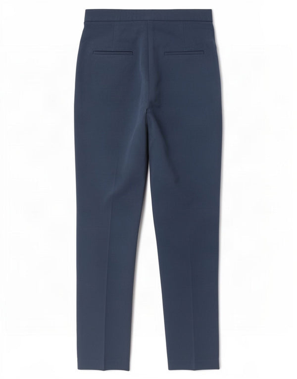Pantaloni da abito con pegging a vita alta da donna Topshop UK 8 piccoli W26 L28 blu