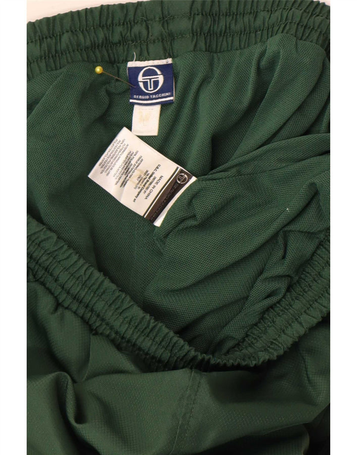 Sergio Tacchini Pantaloni da tuta da uomo Joggers Large Verde Poliestere