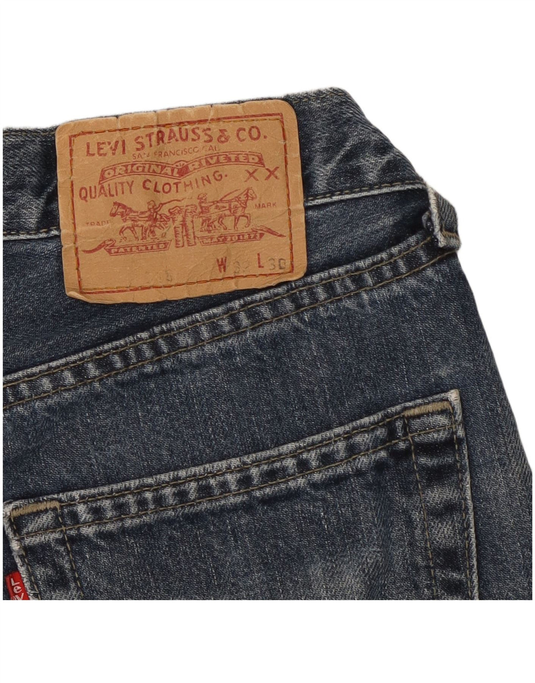 Jeans dritti da uomo Levi's W32 L26 cotone blu