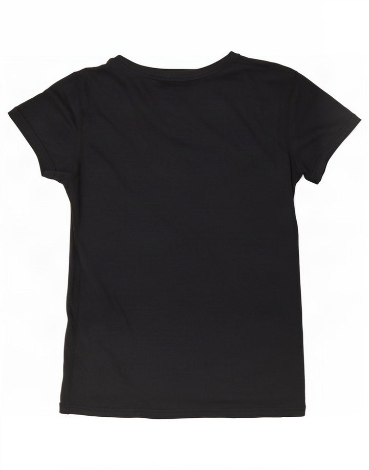 T-shirt Nike da donna con vestibilità regolare, UK 14, poliestere nero medio