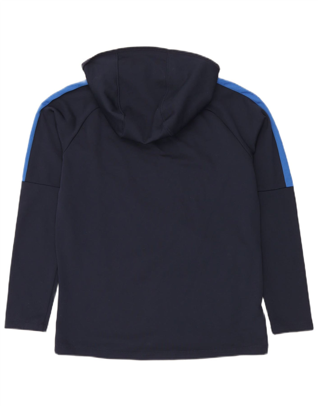 NIKE Felpa con cappuccio Dri Fit da uomo, media, in poliestere color block blu navy