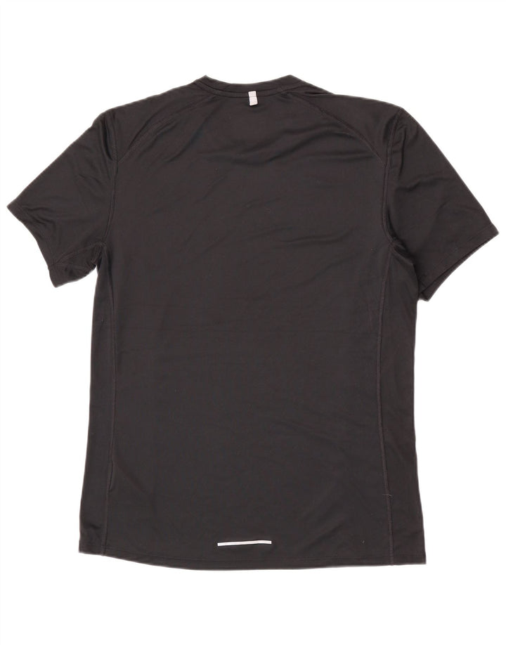 T-shirt NIKE da uomo Dri Fit Top medio nero in poliestere
