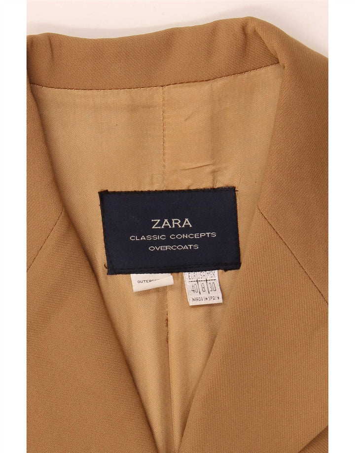 Giacca blazer a 4 bottoni da donna Zara EU 40 in lana marrone medio