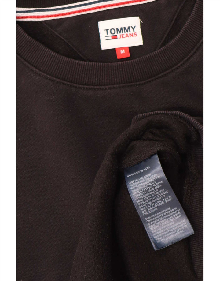 Felpa da donna Tommy Hilfiger Jumper UK 14 cotone nero medio