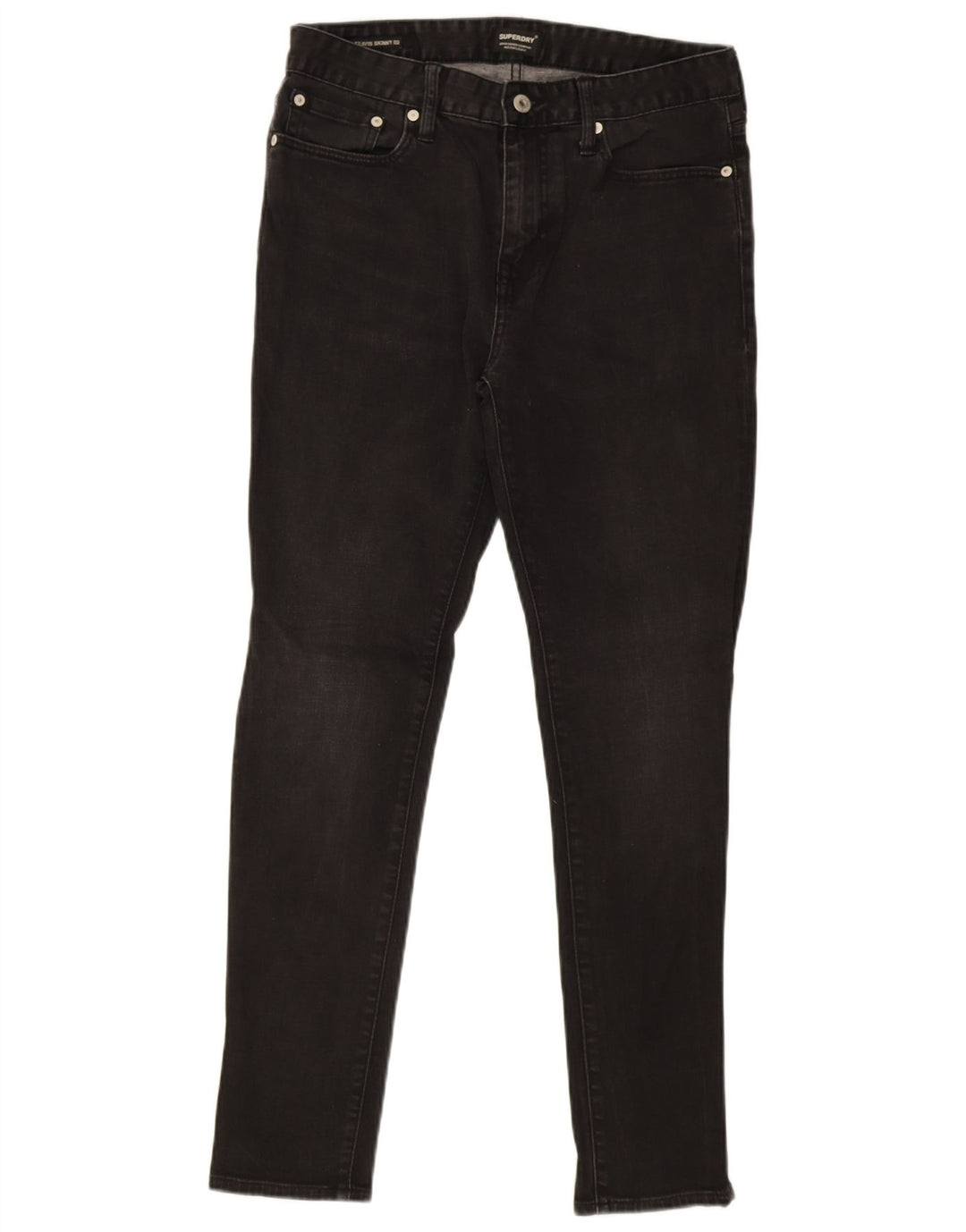 Jeans skinny da uomo Superdry W32 L32 cotone nero