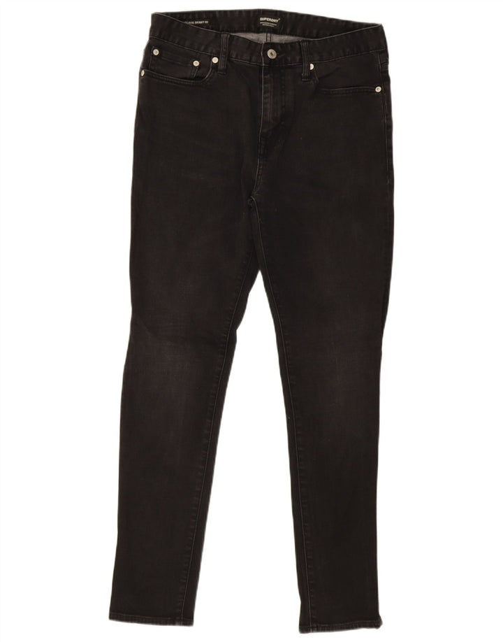 Jeans skinny da uomo Superdry W32 L32 cotone nero
