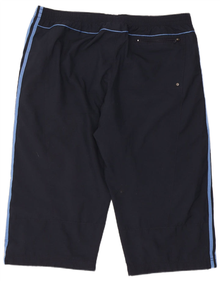 Pantaloncini sportivi da uomo Adidas Bermuda 2XL poliestere blu navy
