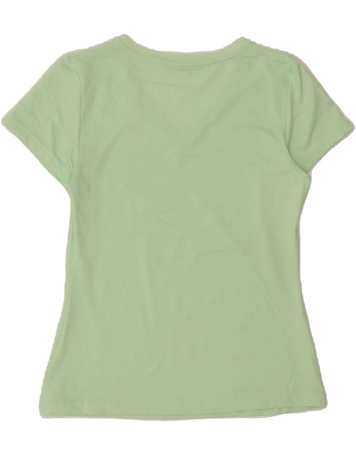 FILA Womens T-Shirt Top UK 12 Medium Green Polyester Vintage Fila and Second-Hand Fila from Messina Hembry 