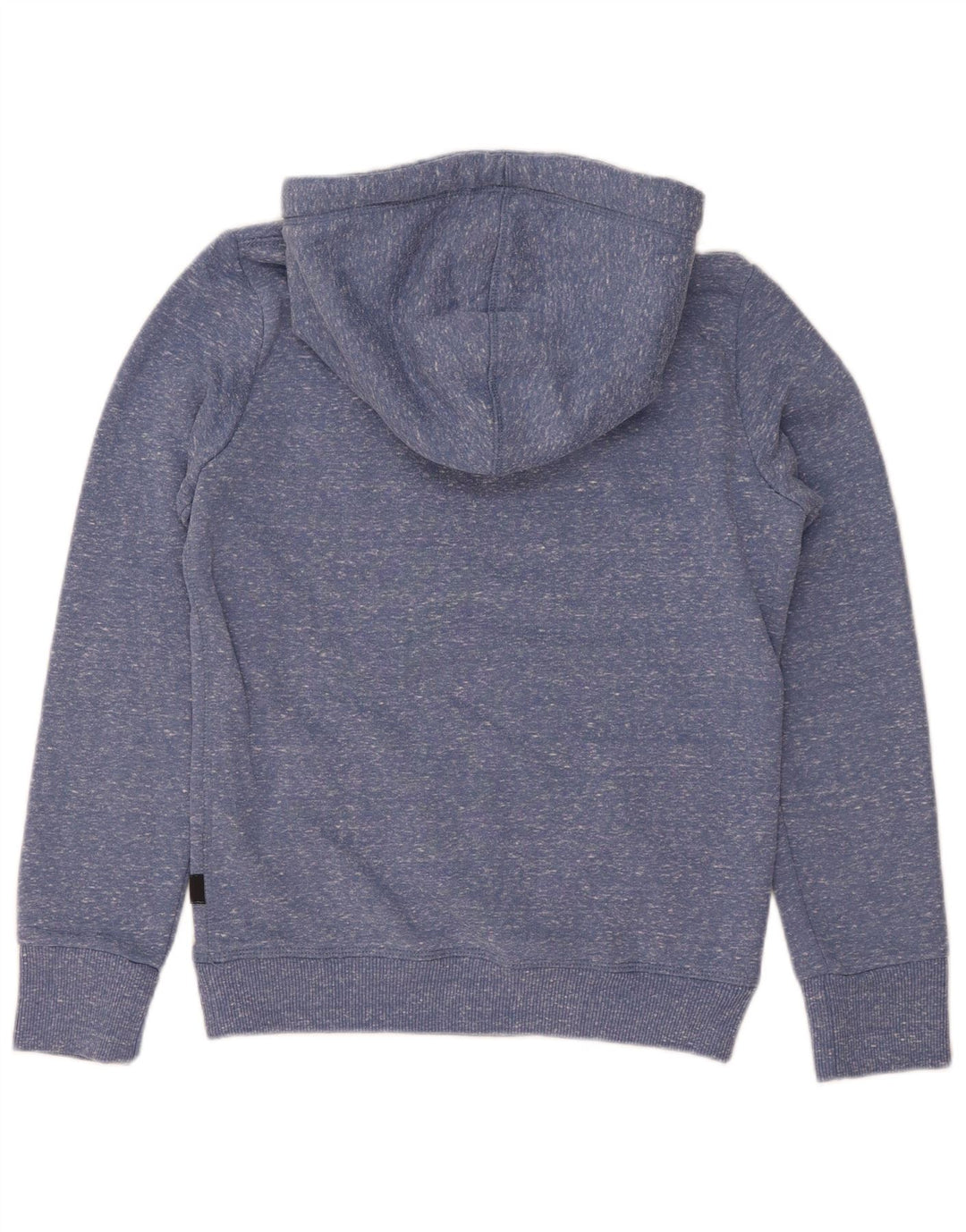 Felpa con cappuccio grafica da donna Superdry UK 8 Small Poliestere chiazzato blu