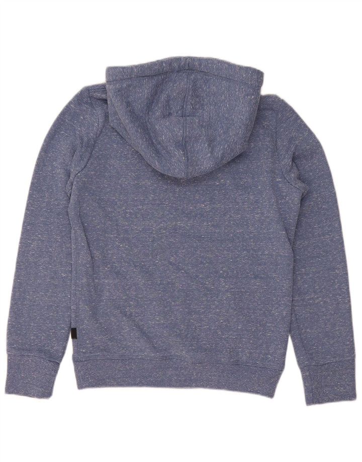 Felpa con cappuccio grafica da donna Superdry UK 8 Small Poliestere chiazzato blu