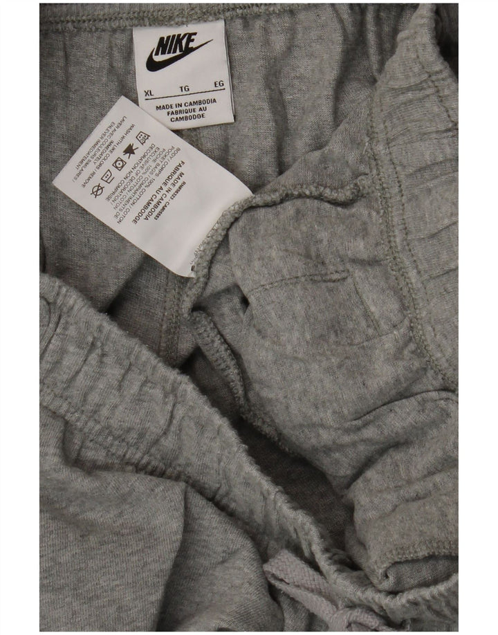 NIKE Mens Tracksuit Trousers XL  Grey Cotton
