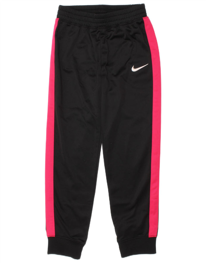 NIKE Pantaloni da tuta da ragazza Joggers 6-7 anni Large Nero Colourblock