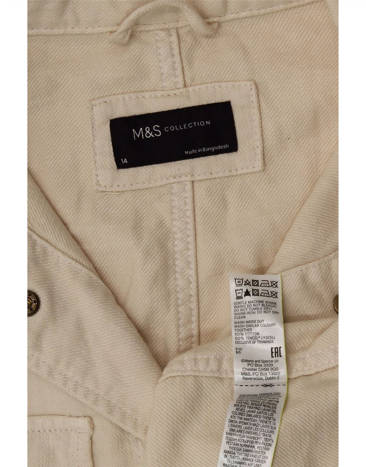 Giacca multiuso da donna Marks & Spencer UK 14 grande cotone beige
