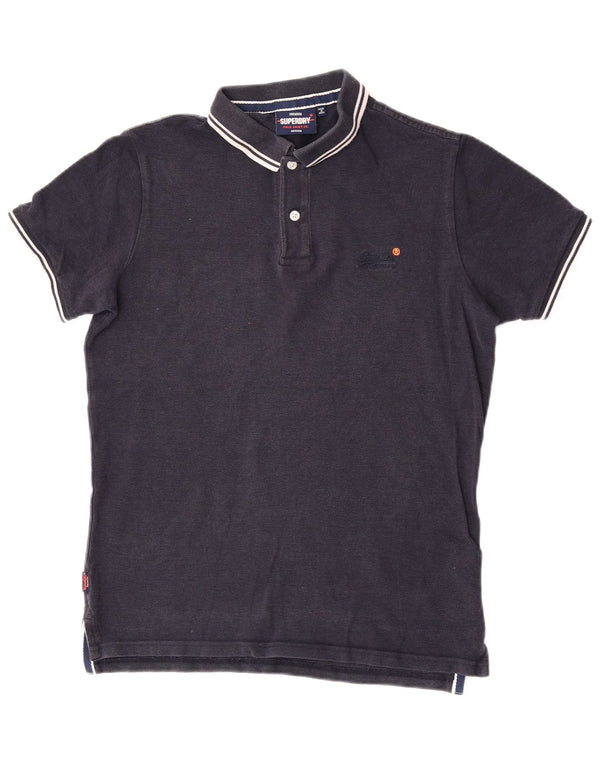 Polo da uomo Superdry blu navy medio