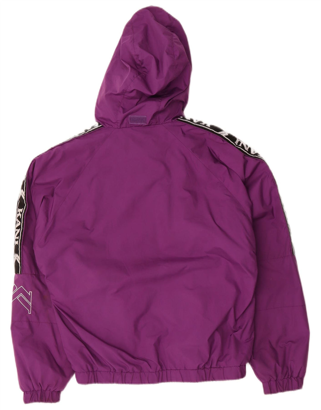 Giacca antipioggia con cappuccio grafica da uomo Karl Kani UK 36 piccola poliestere viola