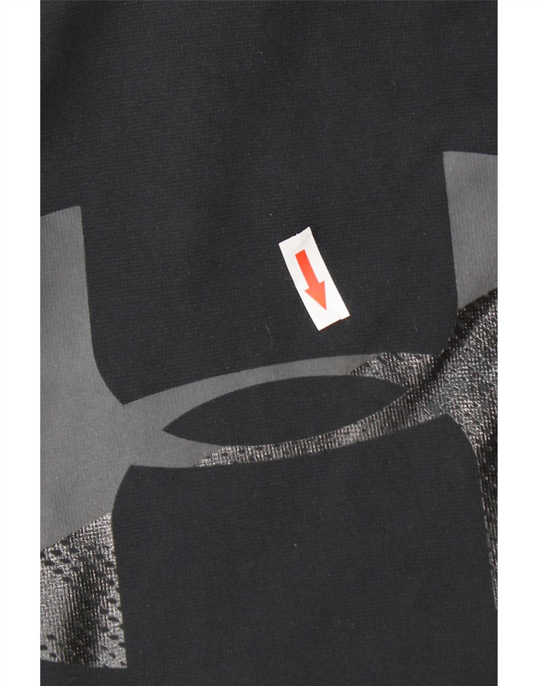 Felpa con cappuccio grafica Under Armour da uomo Cold Gear, poliestere medio nero