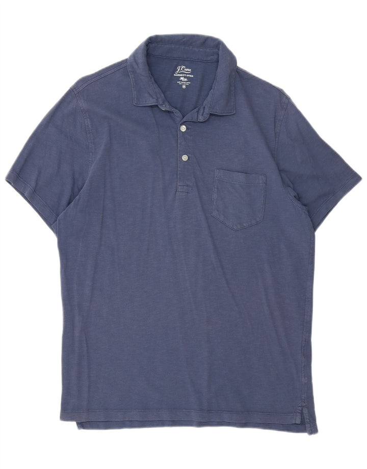 Polo da uomo tinta in capo J. CREW in cotone blu navy medio