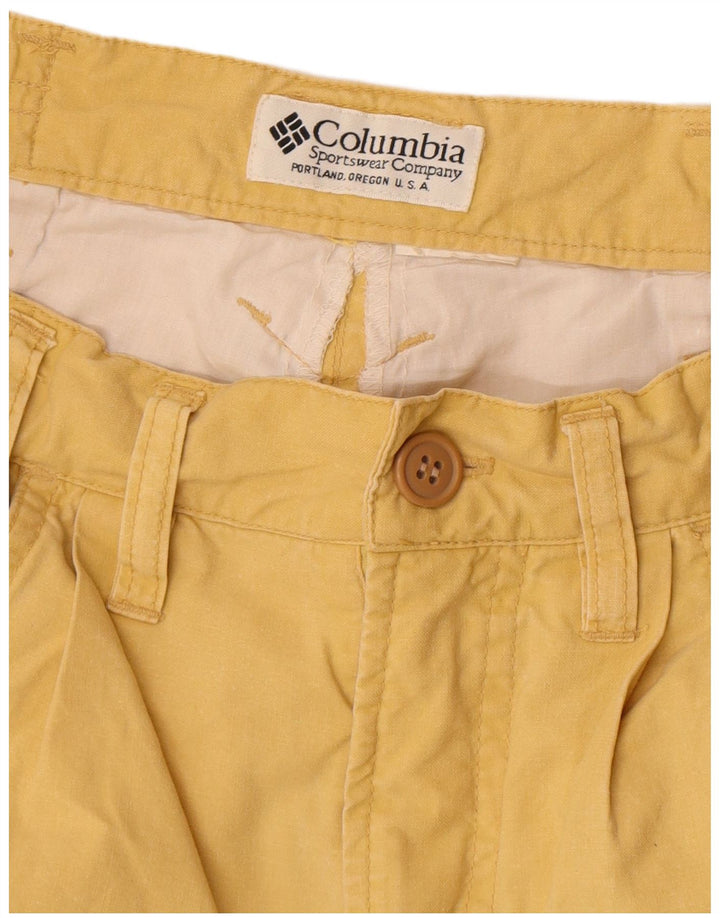Pantaloncini cargo Columbia da uomo W28 piccoli gialli
