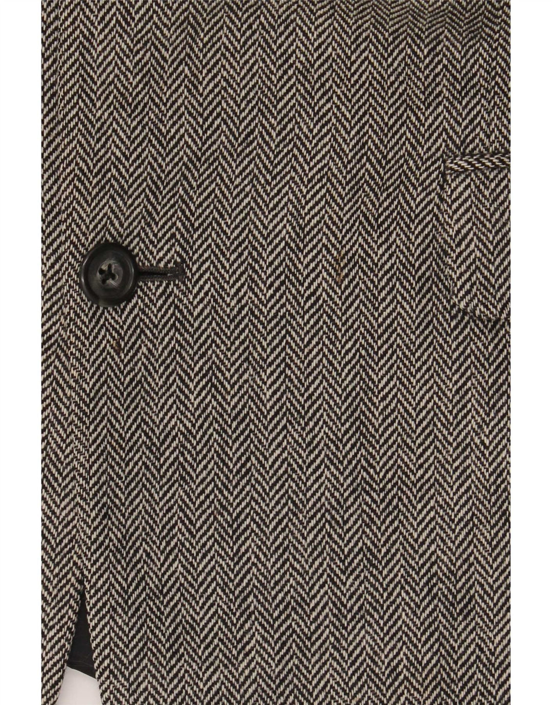 Giacca blazer a 2 bottoni Marks & Spencer da uomo UK 42 grande spina di pesce grigia