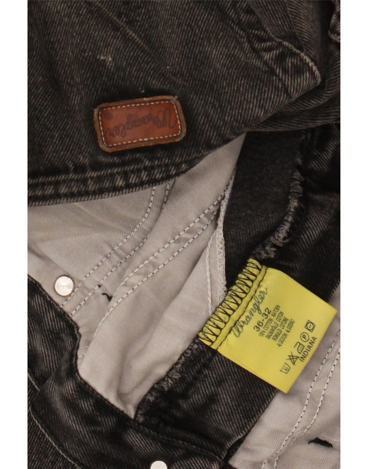 Jeans WRANGLER Indiana dritti da uomo W36 L28 cotone nero