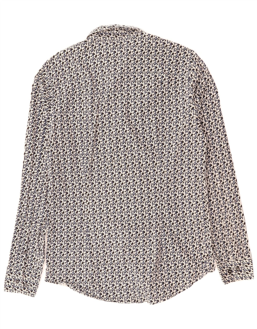 CALVIN KLEIN JEANS Camicia slim fit da uomo in cotone geometrico nero medio