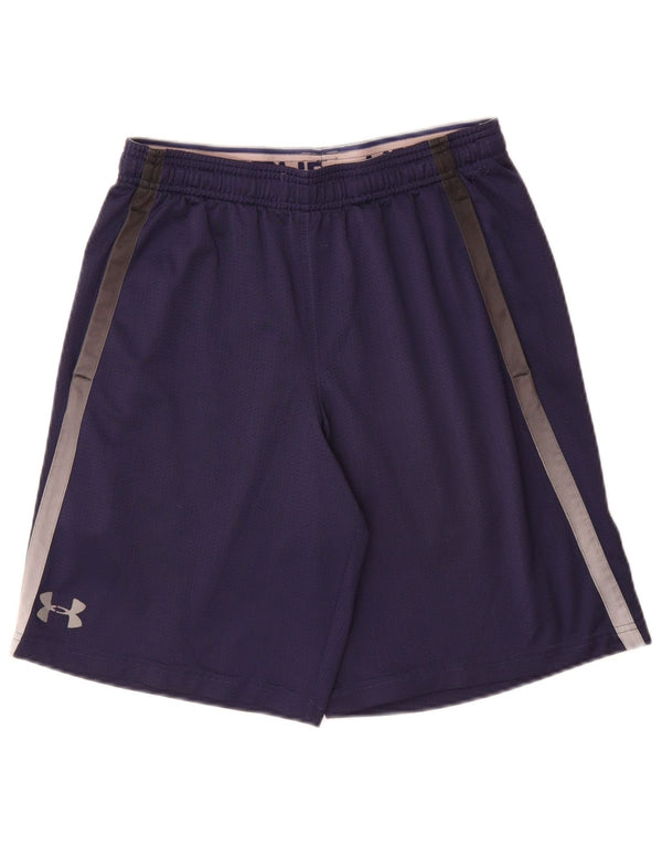 Pantaloncini sportivi Under Armour da uomo Heat Gear medio poliestere blu navy