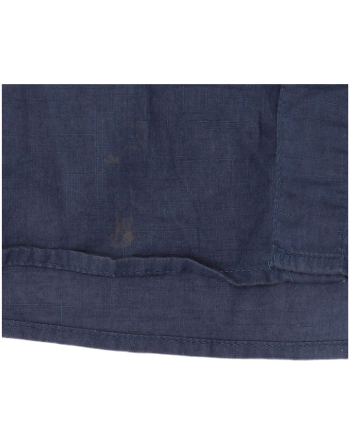 Camicia a maniche corte da uomo Mountain Warehouse Large in cotone blu navy