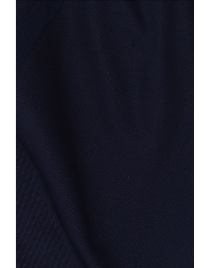 Pantaloni della tuta da ragazzo Adidas 11-12 anni in poliestere blu navy