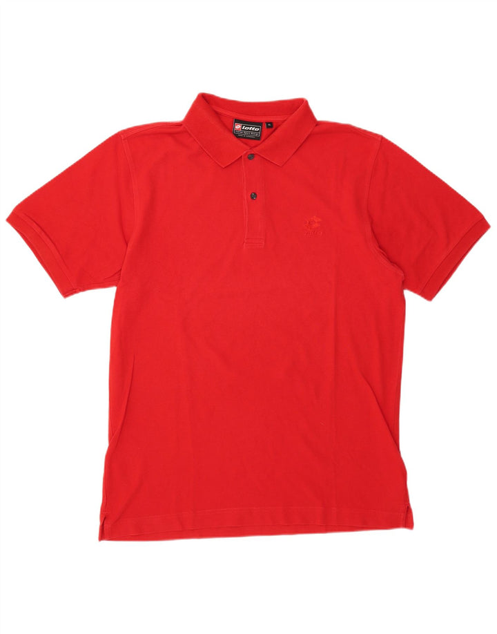 Polo da uomo Lotto XL in cotone rosso