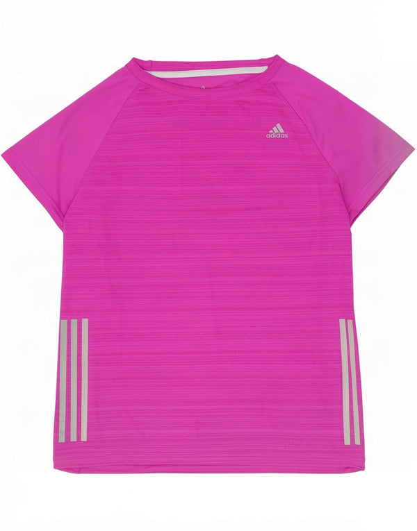 T-shirt Adidas Climacool da donna UK 16/18 Large Poliestere screziato viola