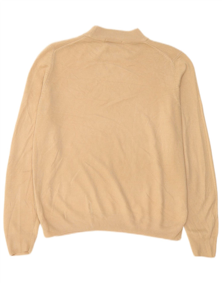 Maglione maglione a collo alto da donna Marks & Spencer UK 14 grande Beige