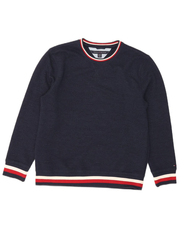 Tommy Hilfiger Ragazzi Girocollo Maglione Maglione 15-16 anni Grande Blu Navy
