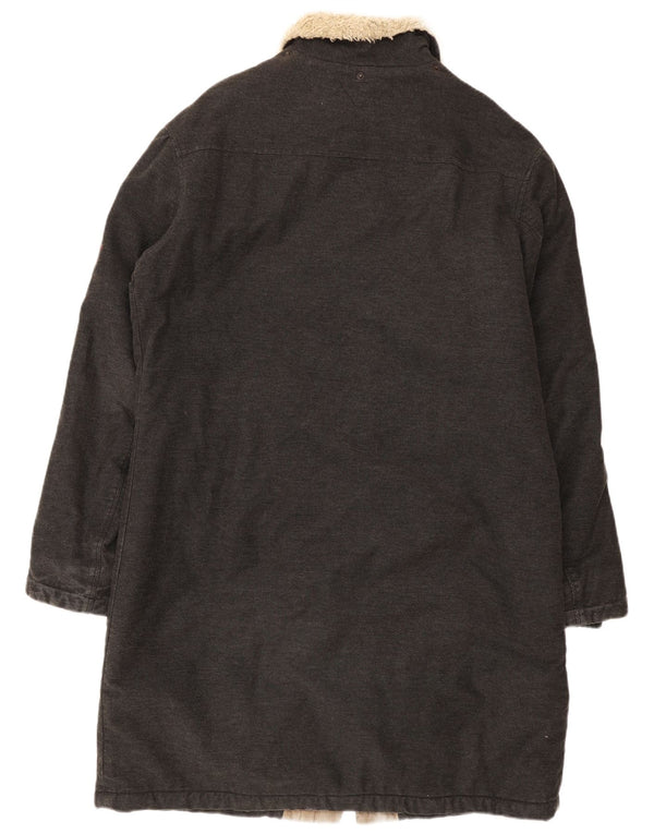 Cappotto Sherpa da uomo Meltin' Pot UK 42 XL Cotone grigio