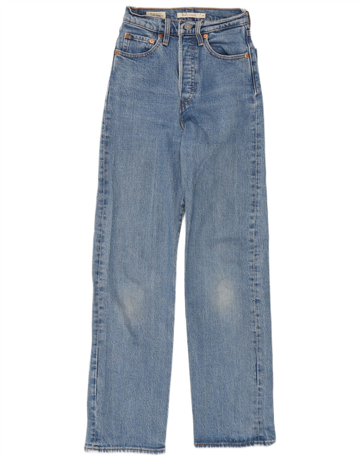 Jeans dritti Ribcage da donna Levi's W24 L29 cotone blu