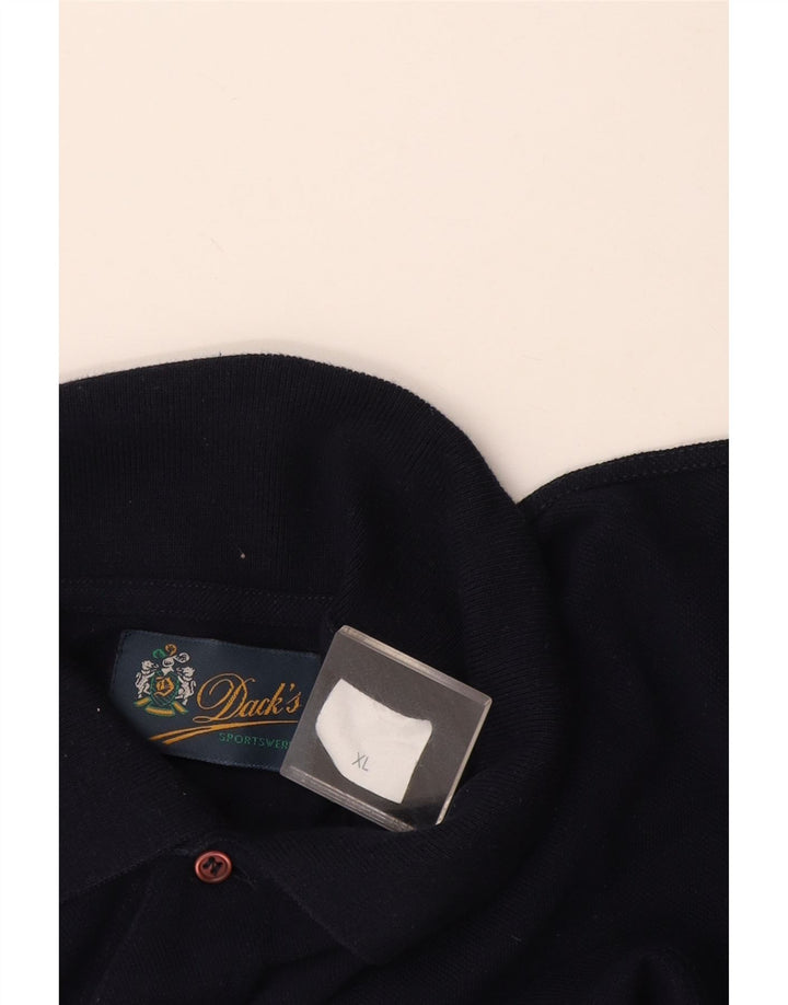 Polo da uomo Dack XL in cotone blu navy