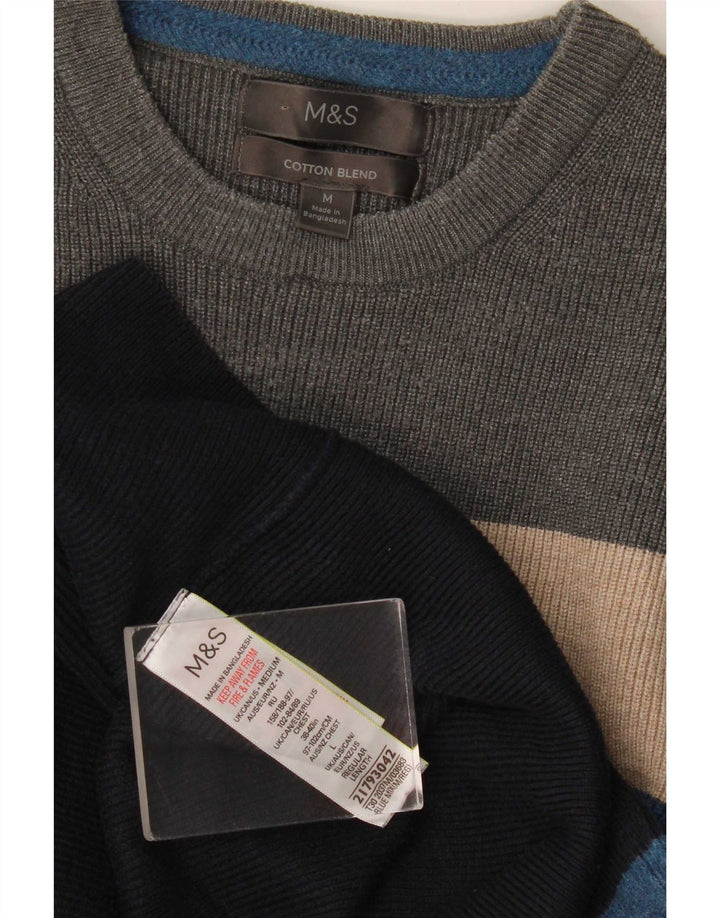 Maglione maglione girocollo da uomo Marks & Spencer medio multicolore