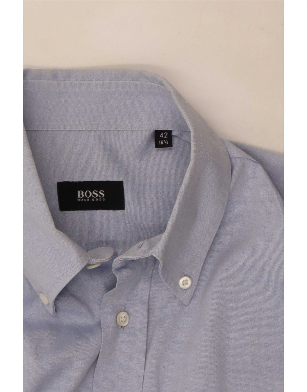 Camicia da uomo Hugo Boss taglia 42 16 1/2 grande blu