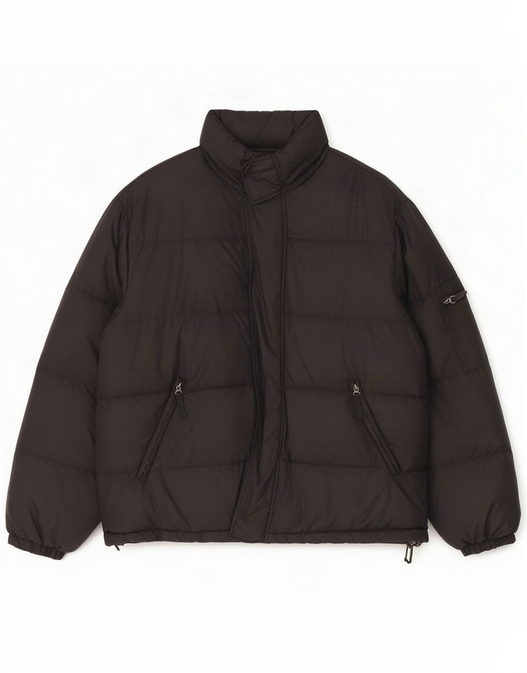 Giacca imbottita da uomo vintage IT 50 XL Nera Poliammide