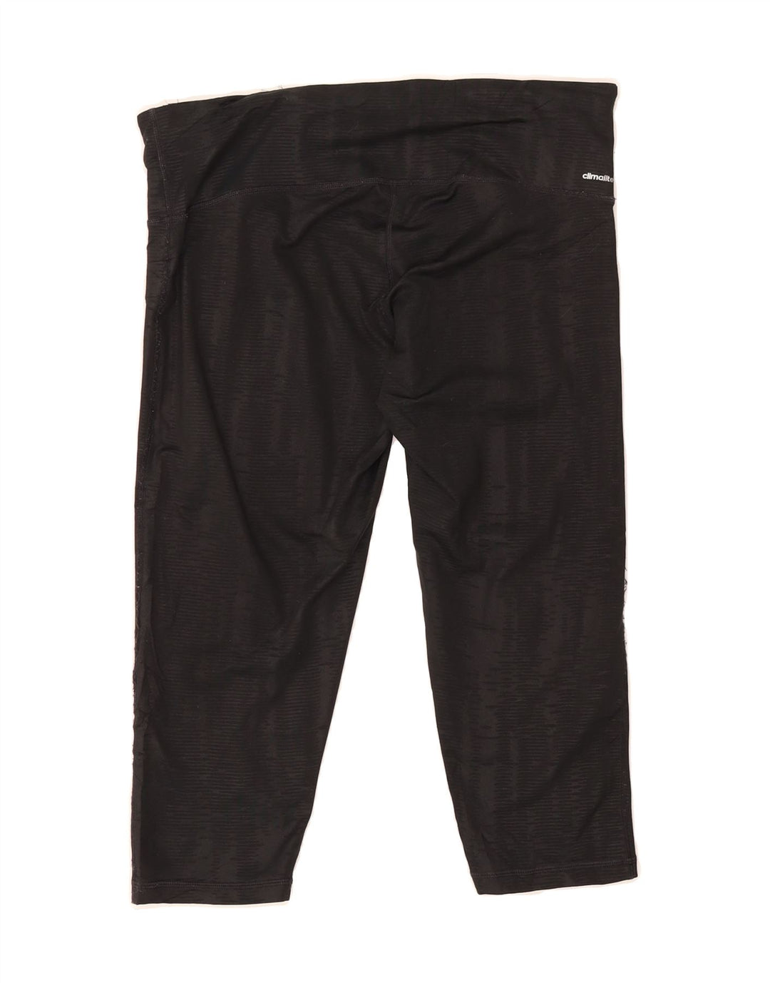 ADIDAS Womens Climalite Capri Leggings UK 14 Large  Black Polyester Vintage Adidas and Second-Hand Adidas from Messina Hembry 