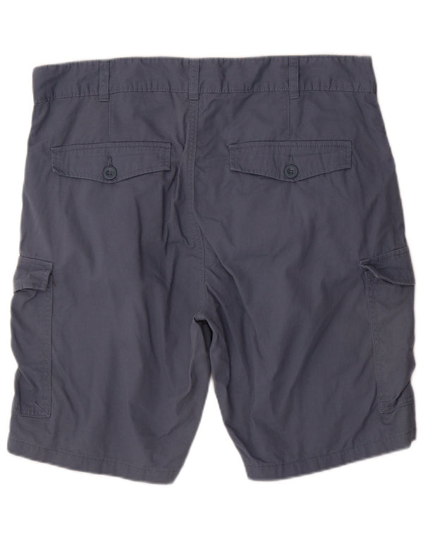Pantaloncini cargo da uomo Mountain Warehouse W36 Large in cotone blu