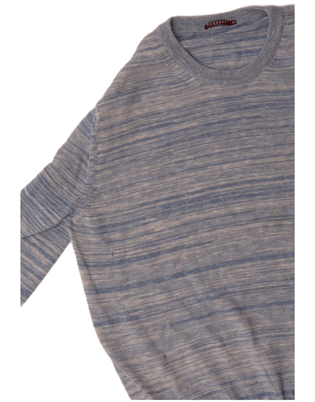 CARRERA Maglione da uomo girocollo in cotone a righe blu medio
