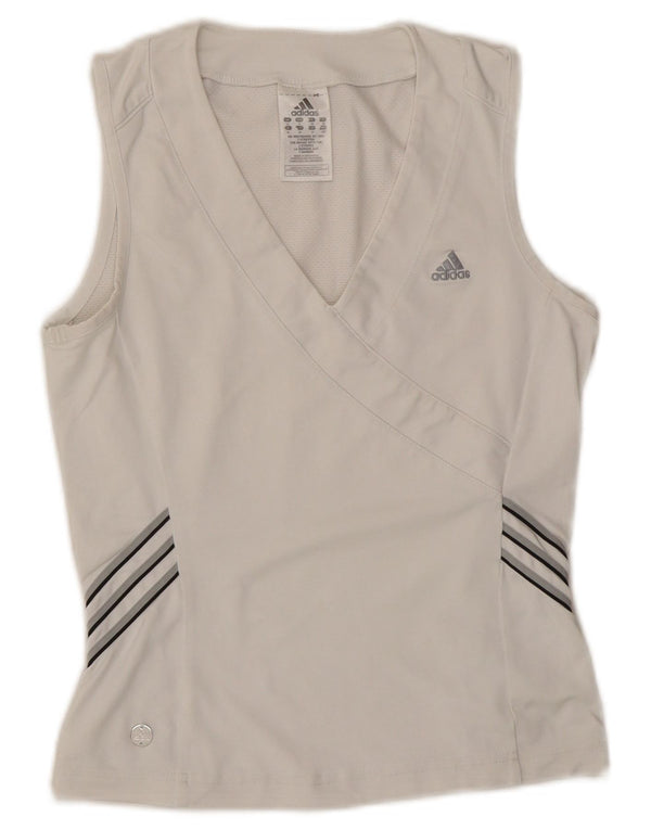 Canotta da donna ADIDAS UK 10 piccola bianca in poliestere