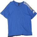 ADIDAS Mens Graphic T-Shirt Top XL Blue Vintage Adidas and Second-Hand Adidas from Messina Hembry 